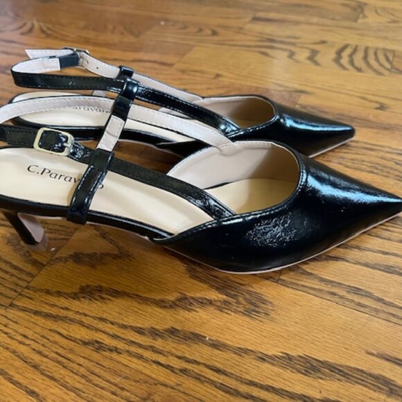 C. Paravano Women's Pointed Toe Slingback Pump, Size 39.5 (EU) or 9/ 9.5 (US) - Picture 6 of 8